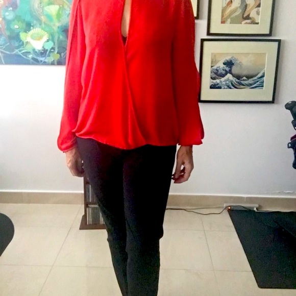 Halston Heritage Silk Blouse - Picture 7 of 11